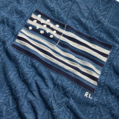 ralph lauren flag blanket